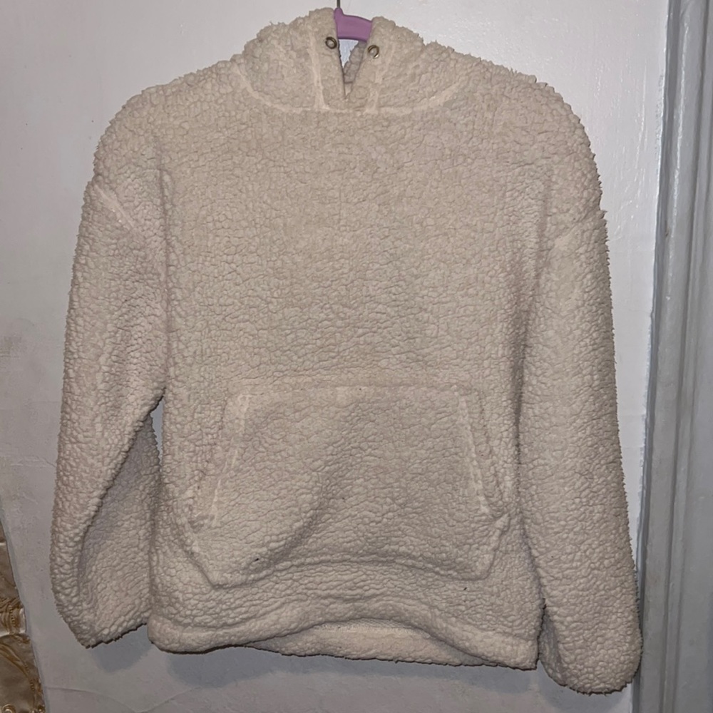 Rainbow creamy fluffy sweater
